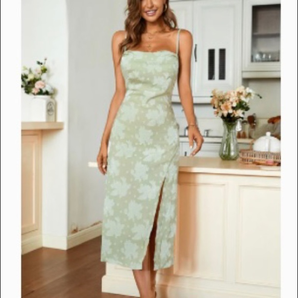 Slit maxi dress
